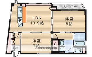 サザンウエスト【3階】の間取り