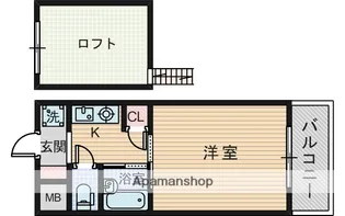 リーガル新大阪【8階】の間取り