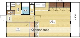 GSハイム新大阪【6階】の間取り