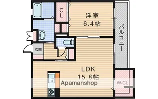 ルミエールB棟【2階】の間取り