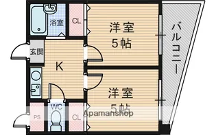 木川東エクセルハイツ【1階】の間取り