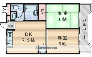エクセル須賀の森【2階】の間取り