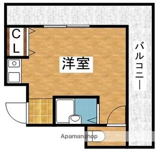 1Kの間取り画像