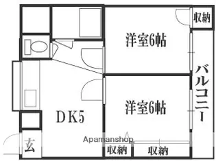エレガンス5【3階】の間取り