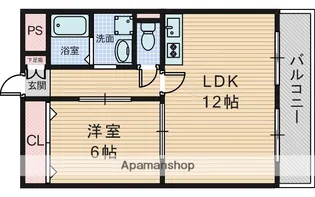 第1星栄ハイツ【7階】の間取り