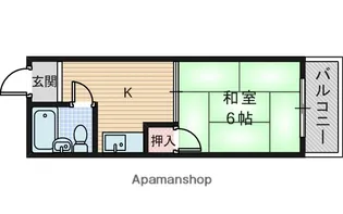 柳ハイツ【2階】の間取り