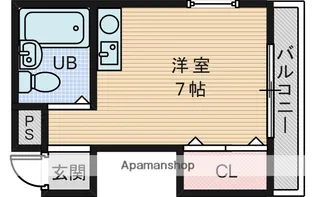 ムーンライト大桐【5階】の間取り