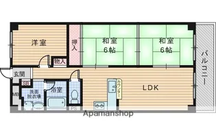 新大阪グランドハイツ1号棟【5階】の間取り