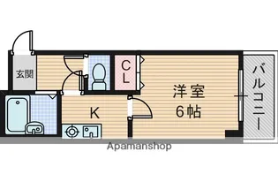 マンションサンロード【4階】の間取り