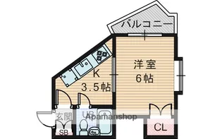 キサラギハイツ【2階】の間取り