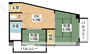ビスタ西三国【5階】の間取り