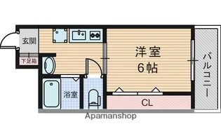 KOKOMOJS豊新【2階】の間取り