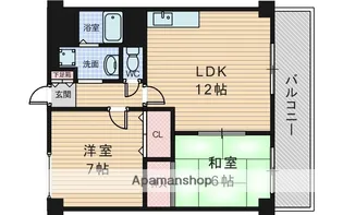 カーサソレアード【2階】の間取り
