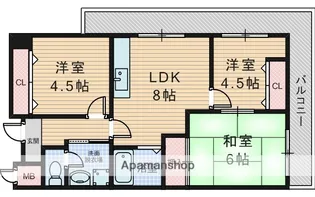 サンロード28【5階】の間取り