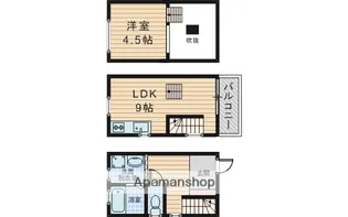 ハーミッツ・セル大桐【1階】の間取り