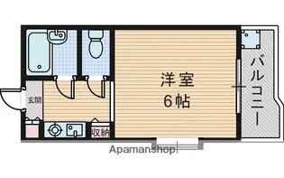 1Kの間取り画像