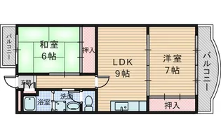 ハマハイツ【3階】の間取り