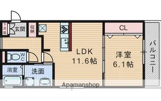 シャルムA【1階】の間取り