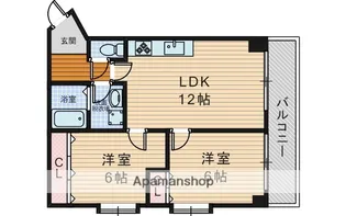 ビラ小松【3階】の間取り