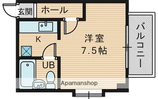 エーショーハイツ【1階】の間取り