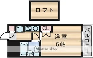 ミフネセントラルベア東三国2号館【603号室】の間取り