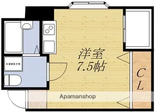 1Kの間取り画像