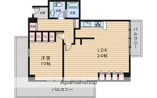 ザ・グランドビューオオサカ【5階】の間取り