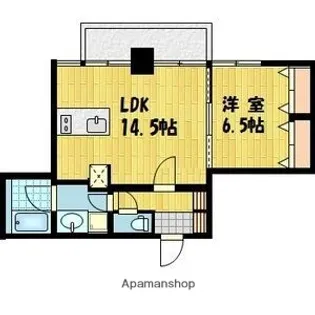 アスール江坂3RD【14階】の間取り