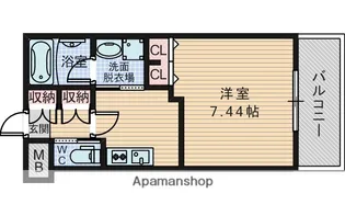 レジディア新大阪Ⅱ【8階】の間取り