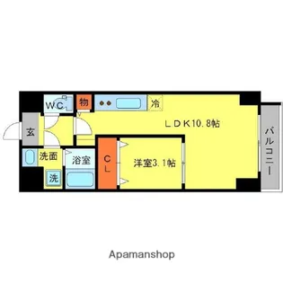 第6アローズ緑地公園【7階】の間取り