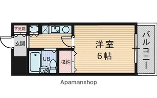 メロディーハイム淡路【5階】の間取り