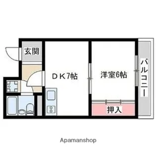 ロイヤルハイツ新大阪【5階】の間取り