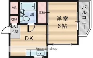 森本ハイツ【3階】の間取り
