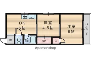 第3矢森マンション【6階】の間取り
