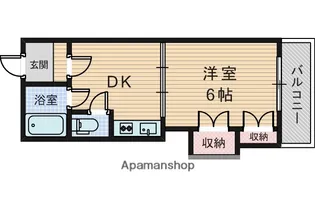 シオザキビル【5階】の間取り