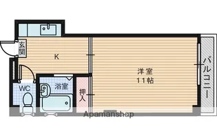 ハイム沙羅【1階】の間取り