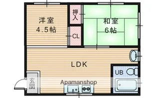 大阪府大阪市淀川区宮原1丁目【マンション】の間取り