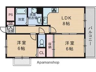 ベリオYS【8階】の間取り