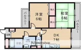メゾンソワール【5階】の間取り