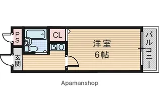 プラザコウエイⅠ【2階】の間取り