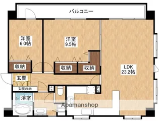 セントパークアベニュー【7階】の間取り
