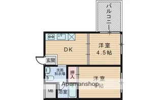 ハイツウエストン【3階】の間取り