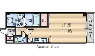バートンハウス東淡路【3階】の間取り
