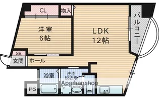 マルビシマンション【3階】の間取り