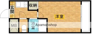 1Kの間取り画像