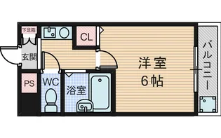フレックス新大阪Ⅱ【4階】の間取り