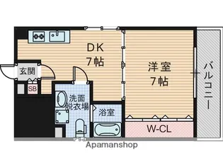ハーミッツセル瑞光【2階】の間取り