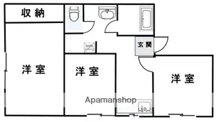メゾン林【3階】の間取り