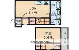 大阪府大阪市東淀川区淡路3丁目【一戸建】の間取り