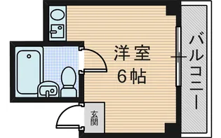 淡路メゾンフラワー【2階】の間取り